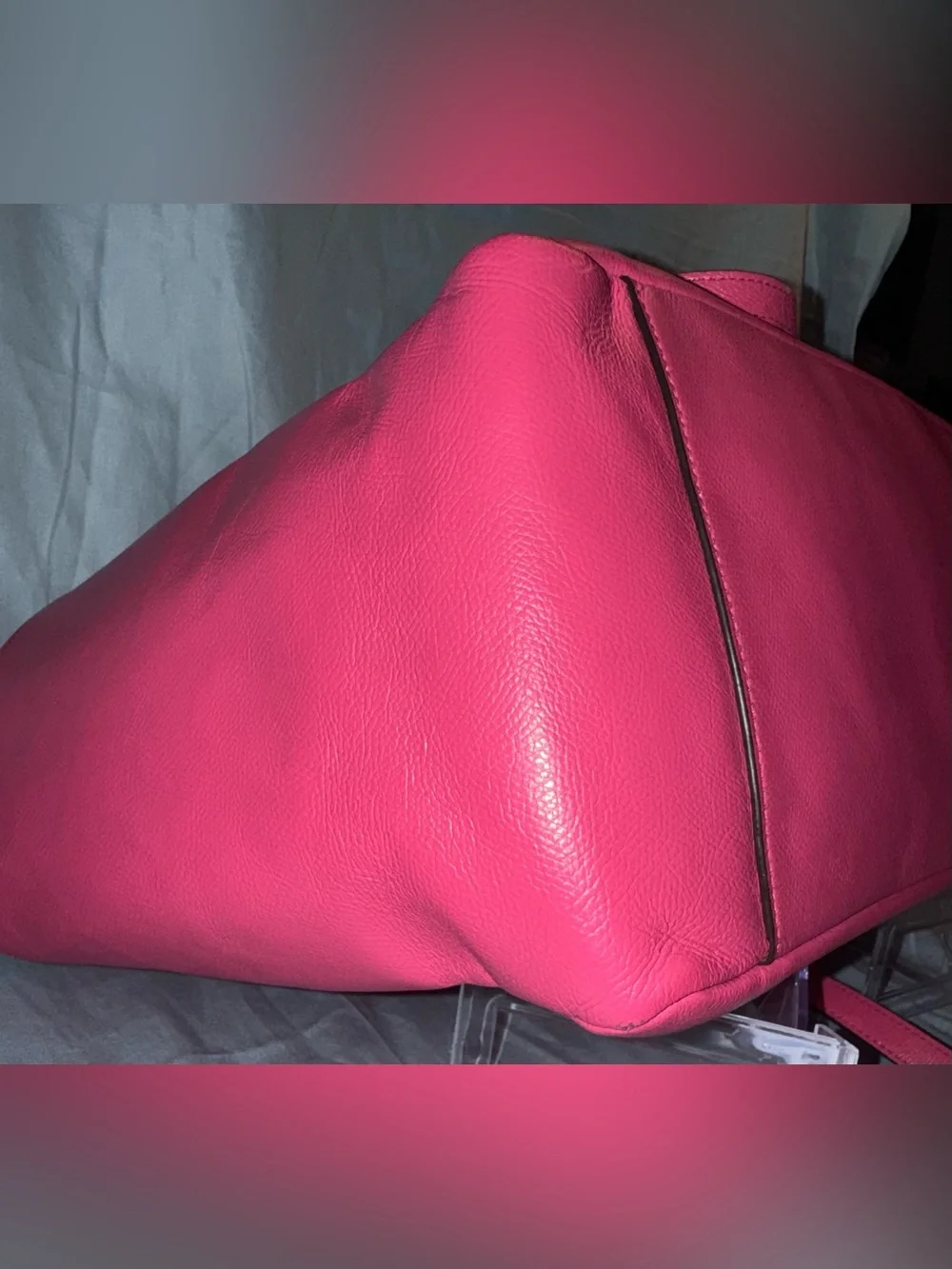 Coach crossgrain leather